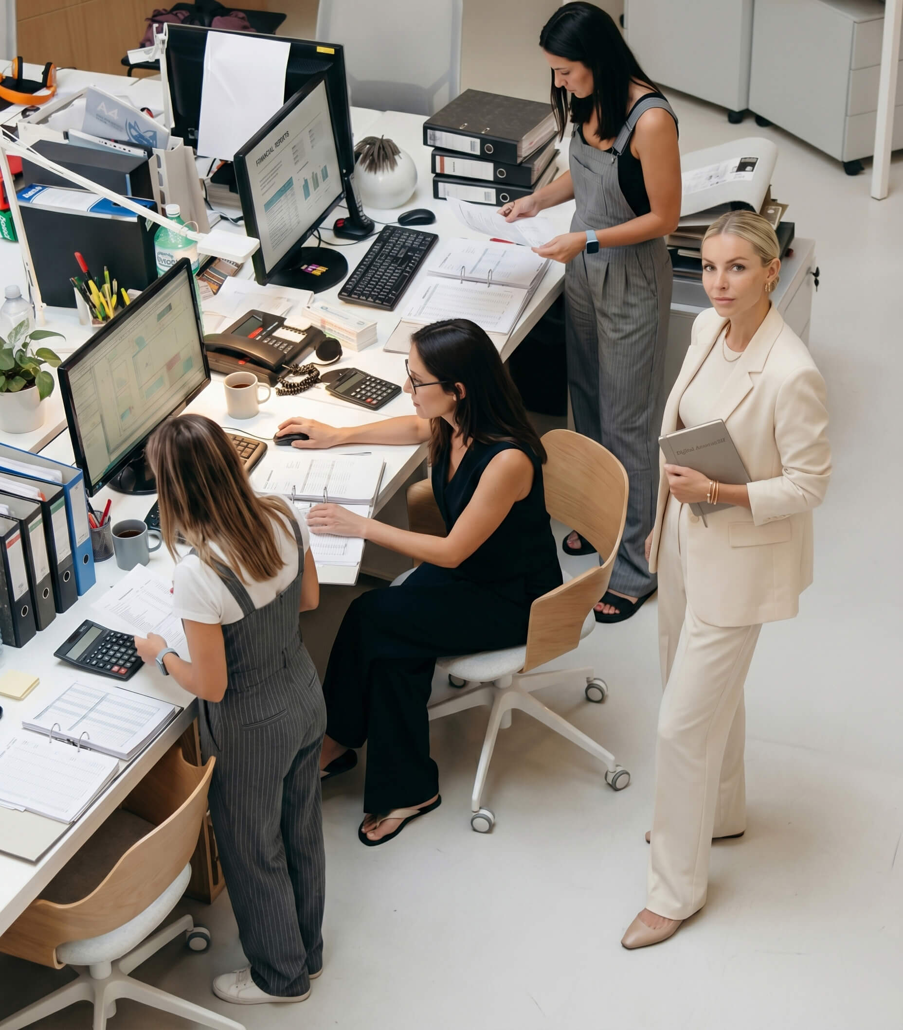 Бухгалтер за работой — экспертиза и внимание к деталям